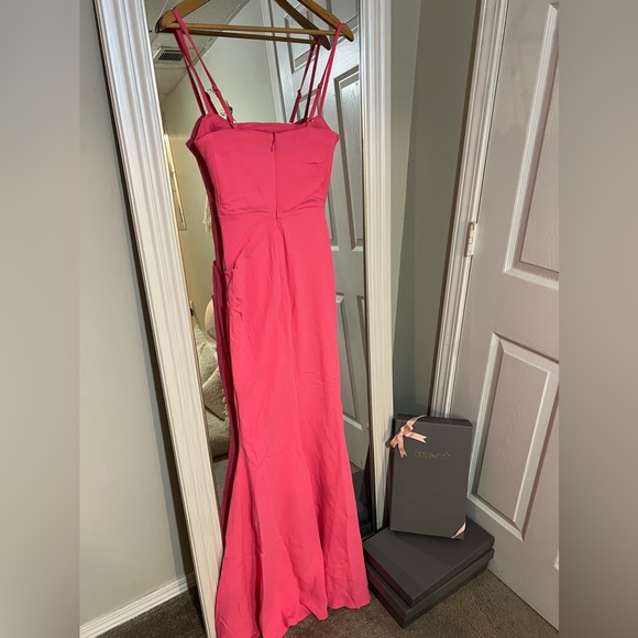 HOUSE OF CB 'Milena' Hot Pink Jersey Corset Maxi Dress - Picture 6 of 9